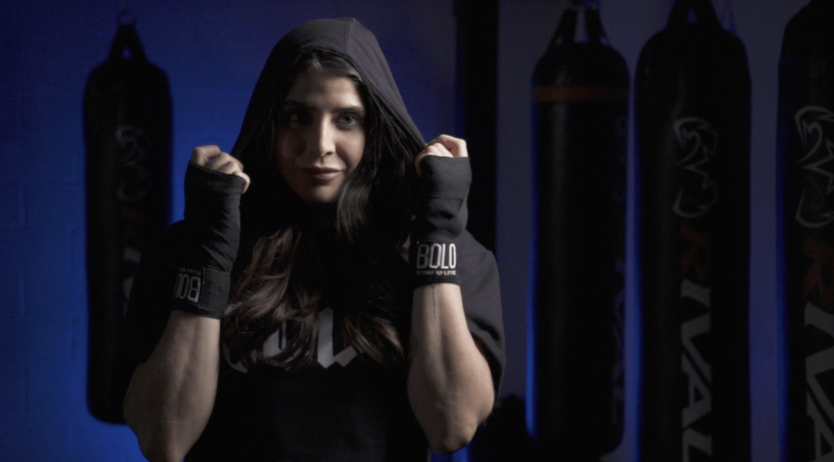 Caleigh Rykiss, owner of BOLO Body Love Inc., has been teaching classes online during the pandemic