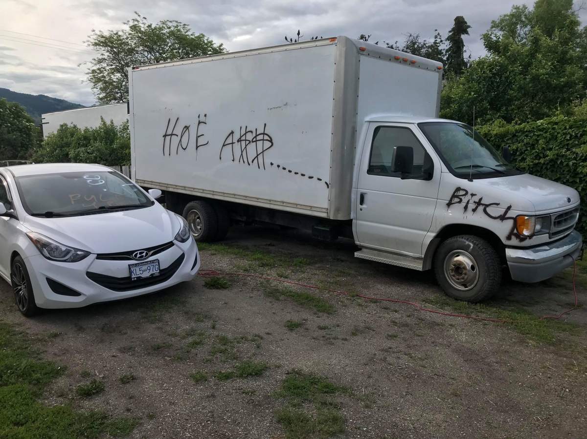 Vernon RCMP said the vandalism spree stretched all the way from 27th Street to Alexis Park Drive.