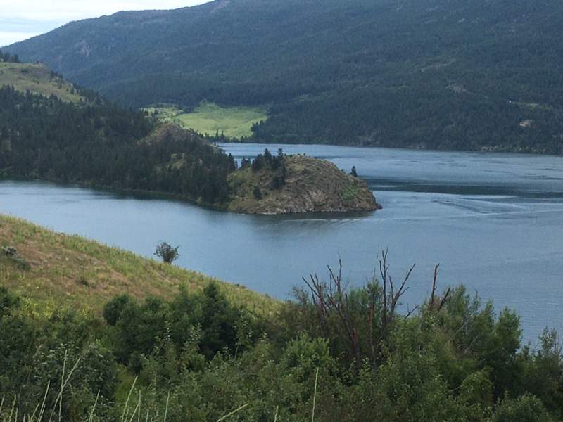 Rattlesnake Point is a popular cliff jumping site in the North Okanagan
