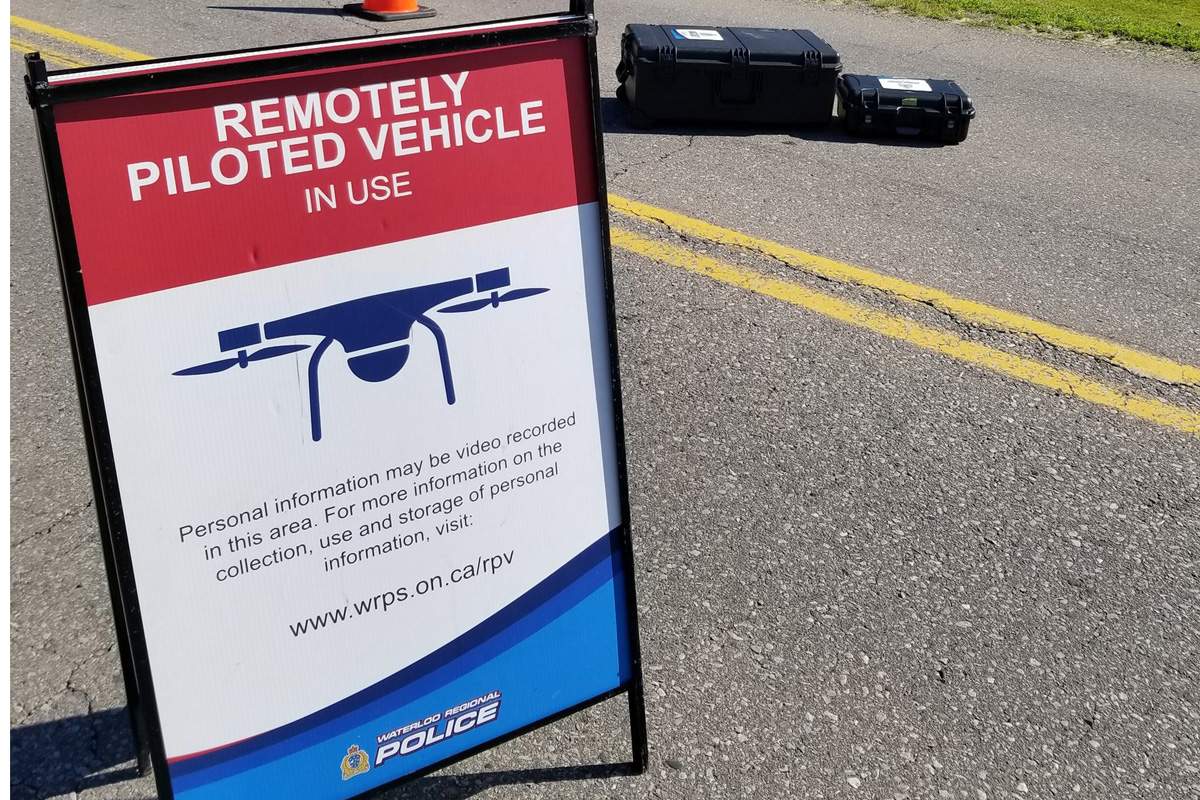 Waterloo Regional Police used a remotely piloted vehicle to track down a man in distress on Friday morning.