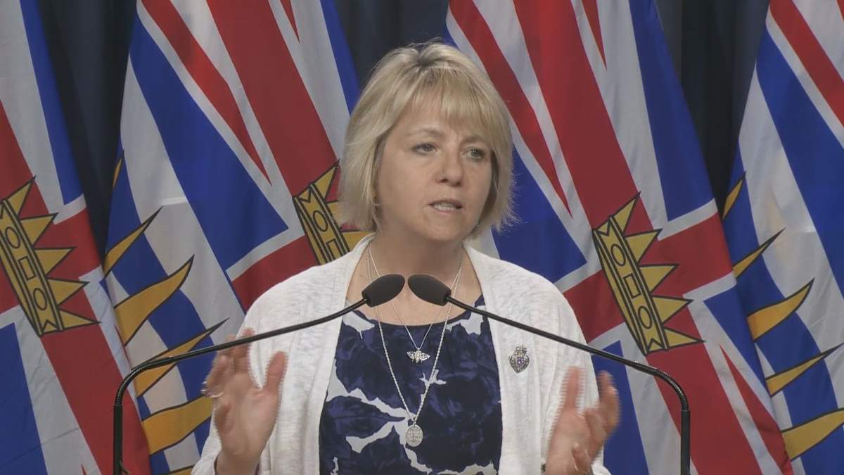 Provincial health officer Dr. Bonnie Henry speaks to reporters on June 24, 2020.