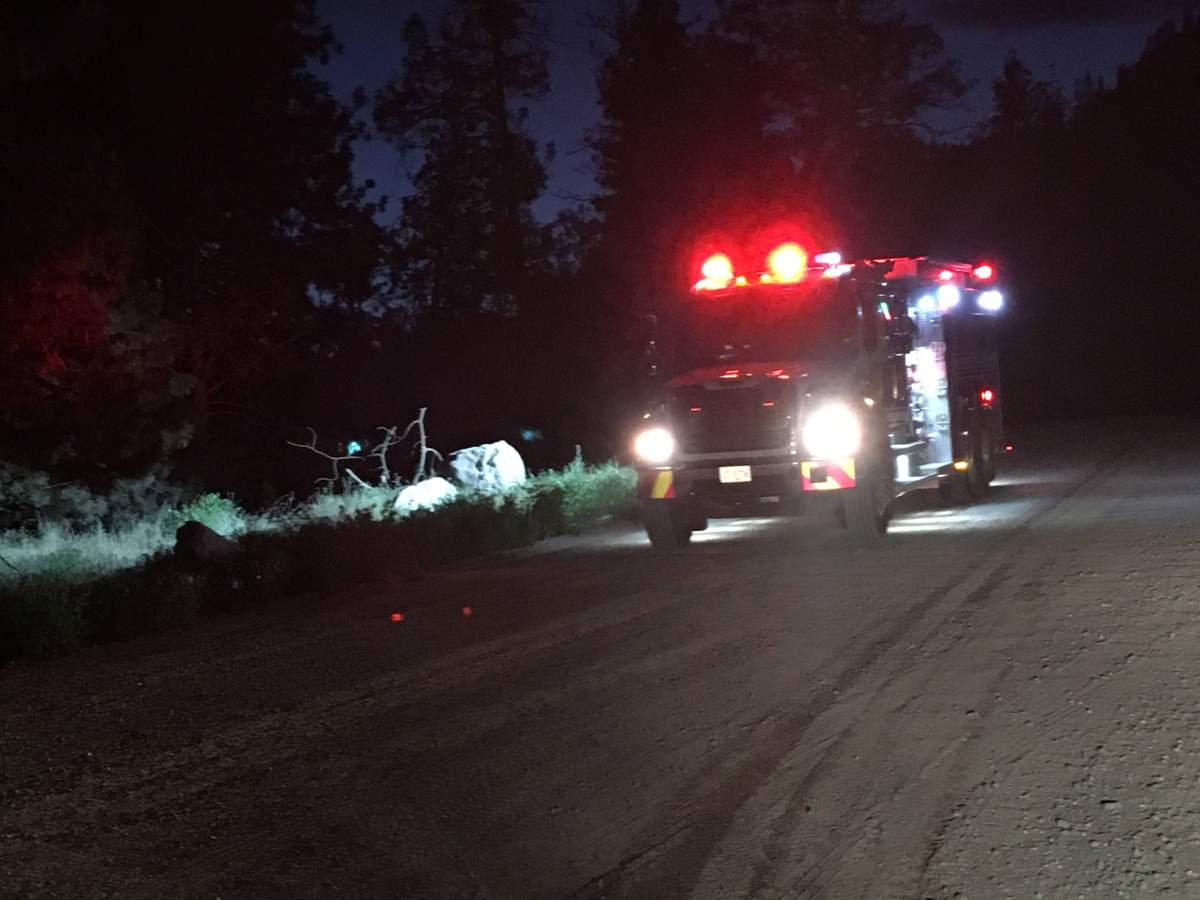 West Kelowna Fire Rescue was called out to Griffiths Place just after 3 a.m. Monday.  When they arrived, they discovered an outbuilding fully engulfed in flames. 