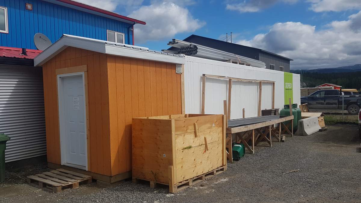 Image of an existing agriculture cargo container in Whitehorse, Yukon.