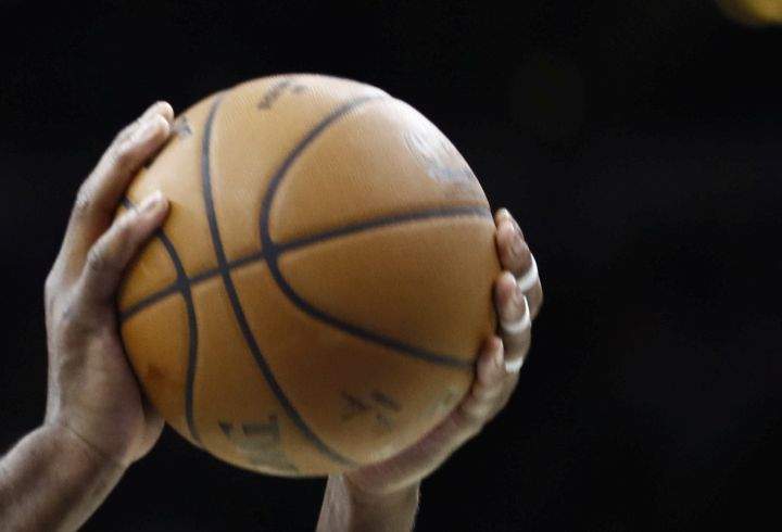 A file photo of a basketball. 