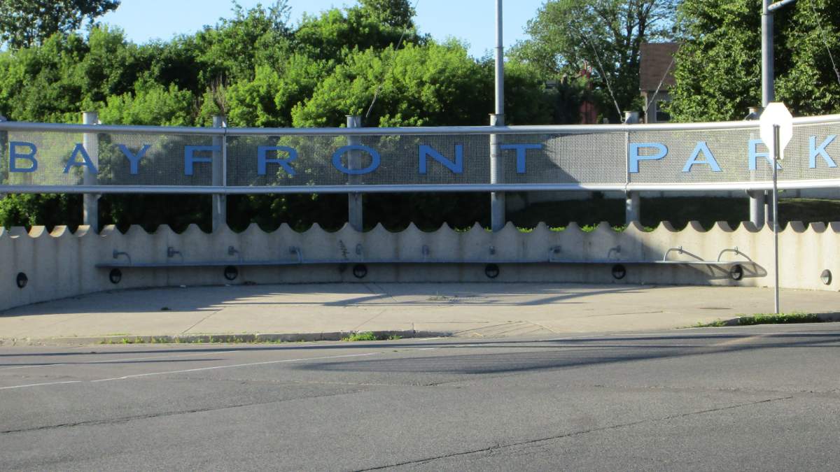 Swimmers will have to use other Hamilton locations, as beaches at Bayfront Park are closed for swimming because of blue-green algae.