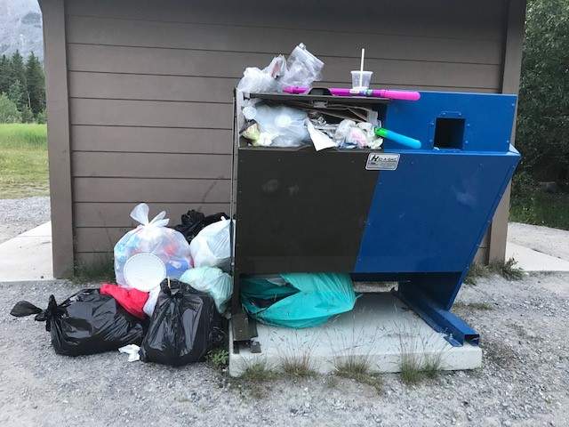 Alberta Parks says there’s been an increase in the improper disposal of garbage in parks lately.