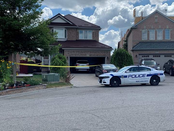 Police on scene in Brampton.