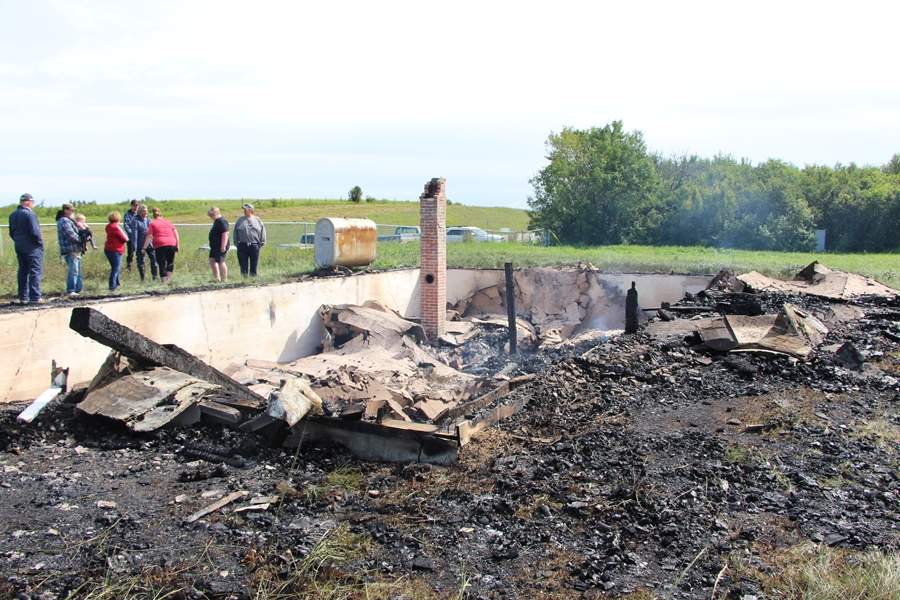 Holy Trinity Church was burned to the ground in a fire RCMP say is suspicious.