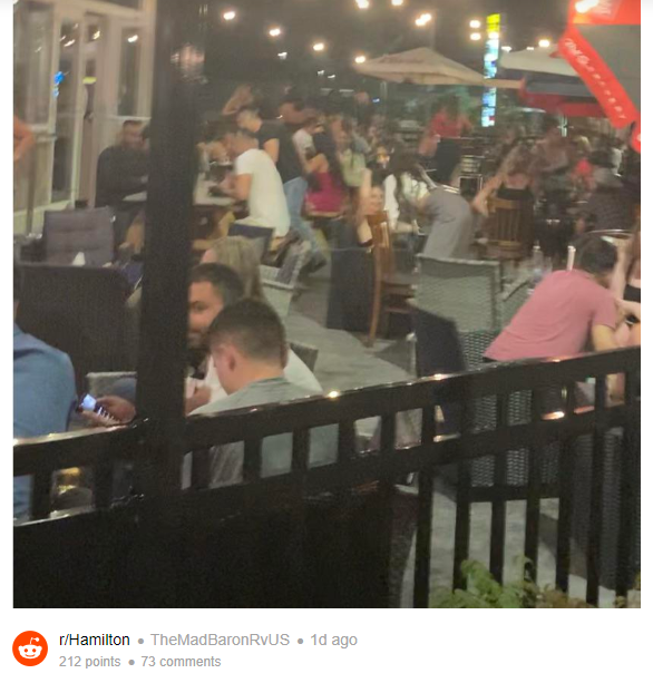 Coronavirus: Hamilton bar says patron with COVID-19 was on the premises Saturday night - image