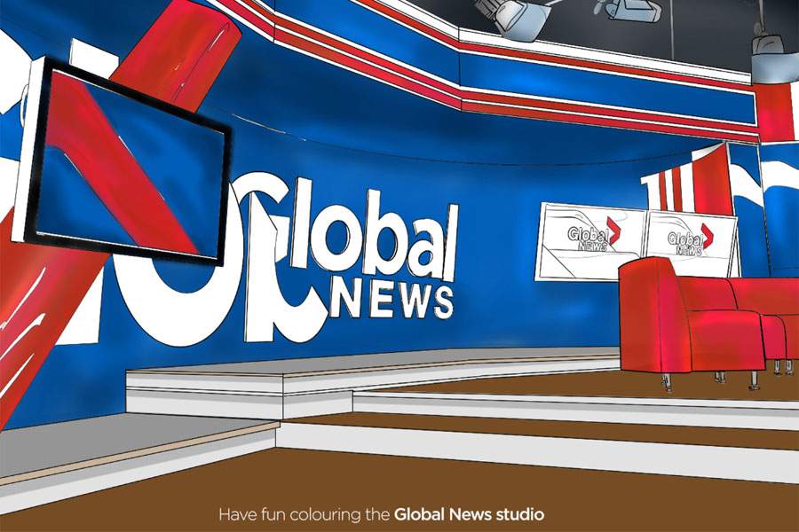 Global News Colouring Pages - image