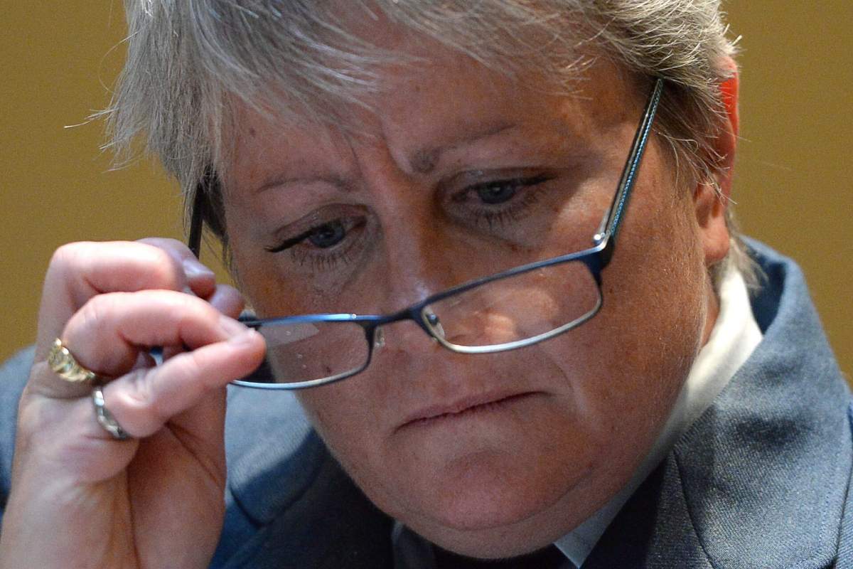 Maj.-Gen Christine Whitecross attends a committee on the external review into sexual misconduct and sexual harassment in the Canadian Armed Forces in Ottawa on Monday, May 25, 2015.