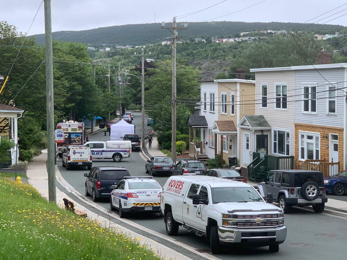 Police closed Craigmillar Ave. in St. John's, N.L., amid an investigation of a suspicious death on Sunday, July 5.