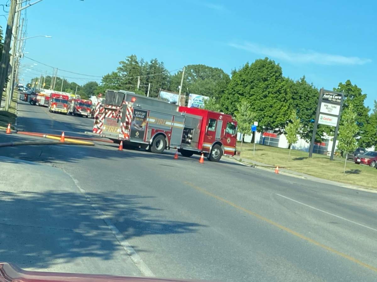 No injuries were reported.