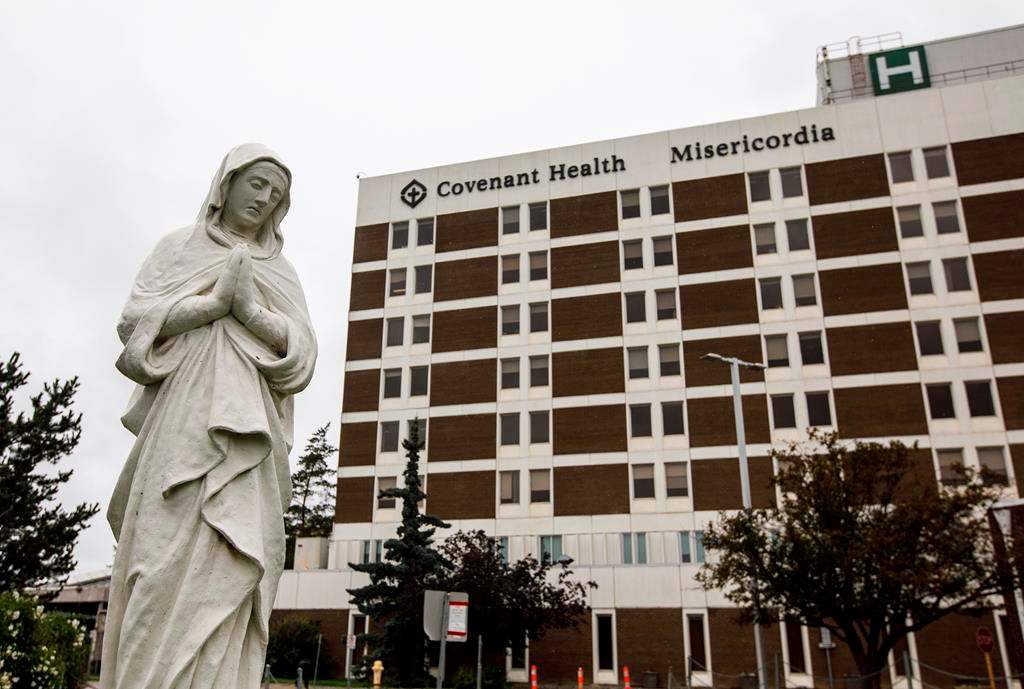 The Misericordia Community Hospital is shown in Edmonton Alta, on Wednesday July 8, 2020.