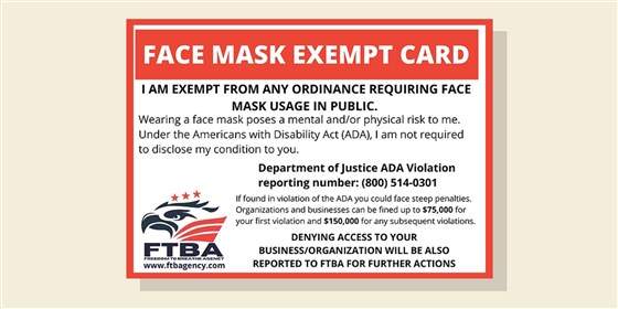 An example of one of the fraudulent cards.
