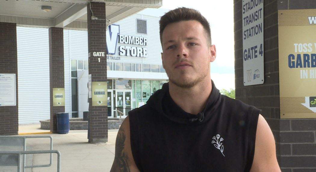Manitoba Bisons Defensive End, Brock Gowanlock.