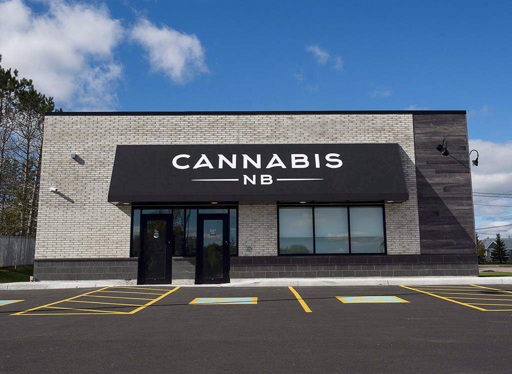 A Cannabis NB store in Sackville, N.B. is seen on Oct. 14, 2018.