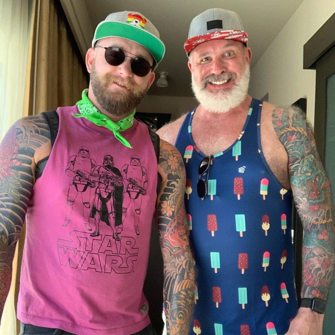 A photo of Pettigrew and Phillips in the summer of 2019.