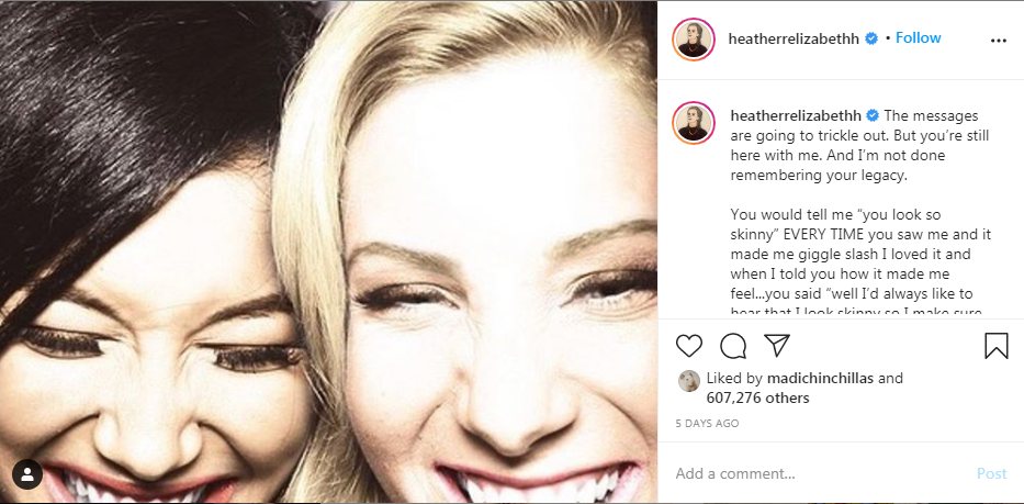 Heather Morris/Instagram
