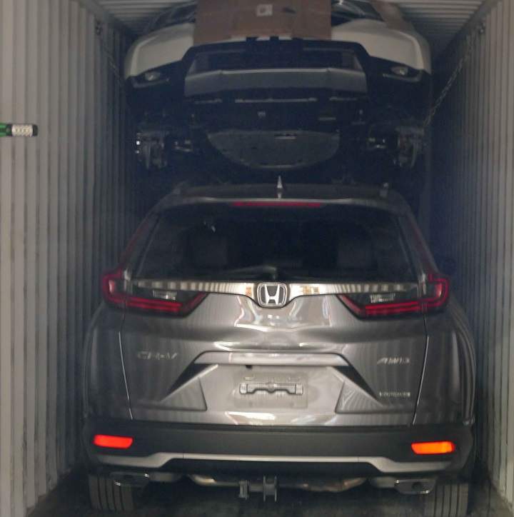 A photo of one of the stolen vehicles.