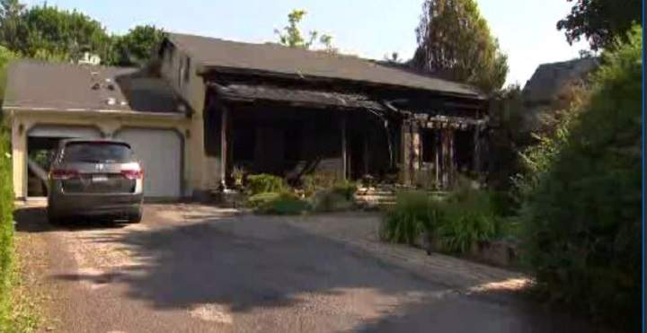 York police are on scene of a house fire in Markham.