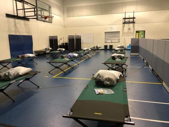 The emergency shelter has 20 cots for teens and youth to spend the night on.