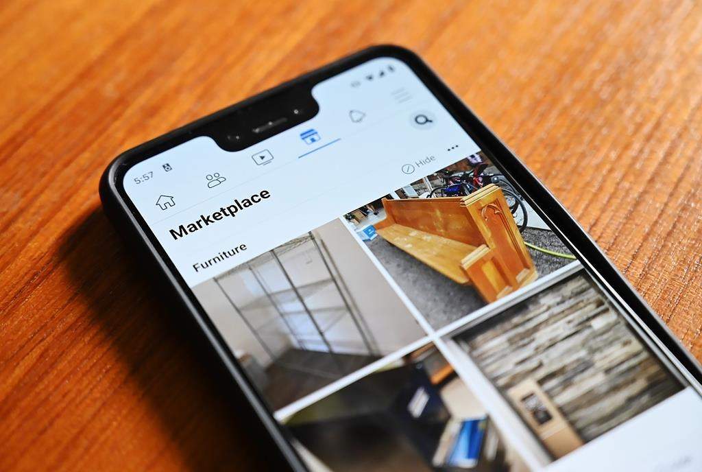 Facebook Marketplace is shown in the Facebook app on a phone on Monday, July 13, 2020.