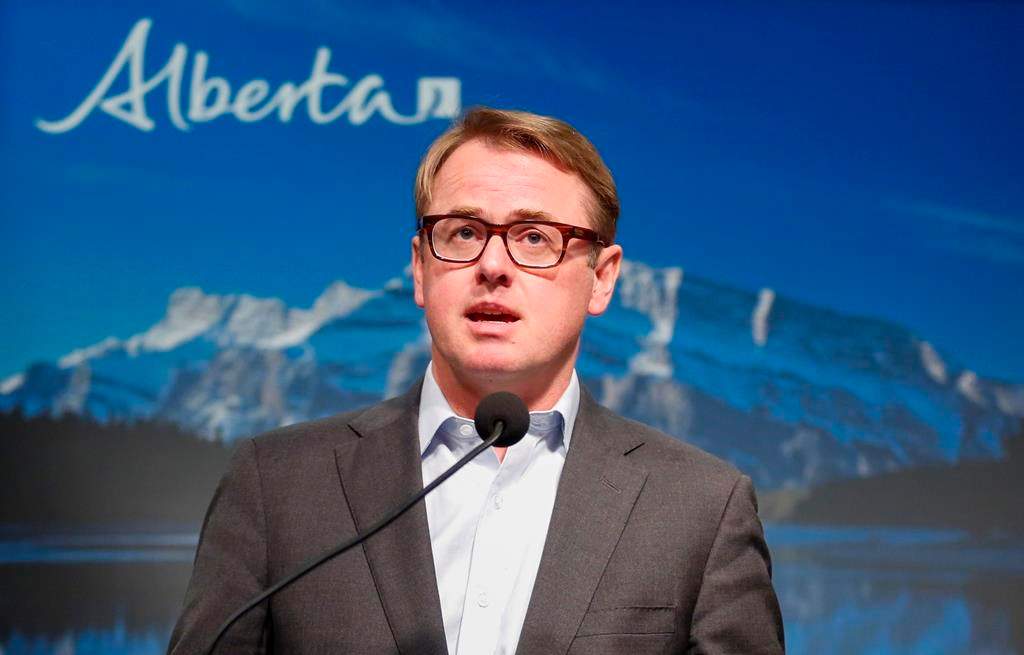 Alberta Minister of Health Tyler Shandro speaks during a press conference in Calgary on Friday, May 29, 2020. Alberta's minister of health has ordered an independent third-party investigation into how the province's health authority responded to a racist act.