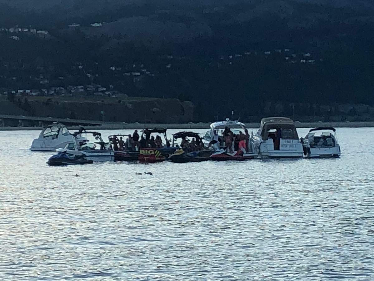 Another boat party occurred on Okanagan Lake near Kelowna, B.C., on Saturday, July 25.