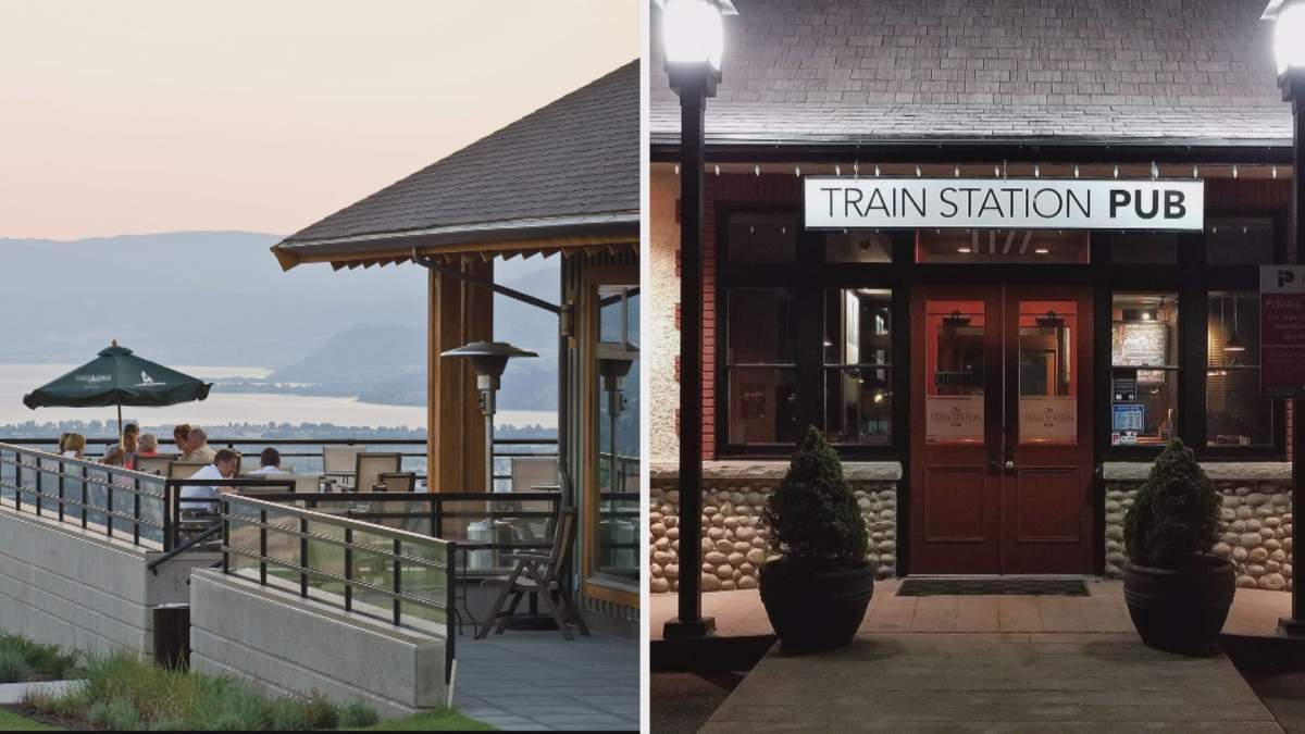 The Tower Ranch Golf Club's restaurant (left) and the Train Station pub (right) are temporarily closed after an employee at each business tested positive for COVID-19 .