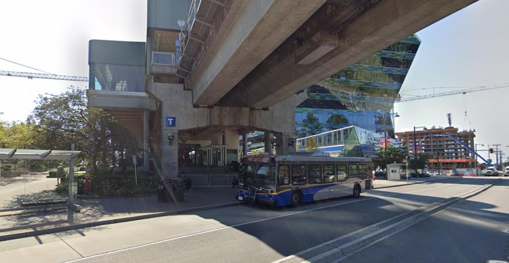 Police say the woman was walking underneath the Expo Line when a man approached her with a weapon. 