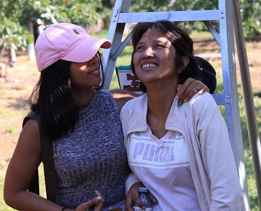 Mara and her mother.