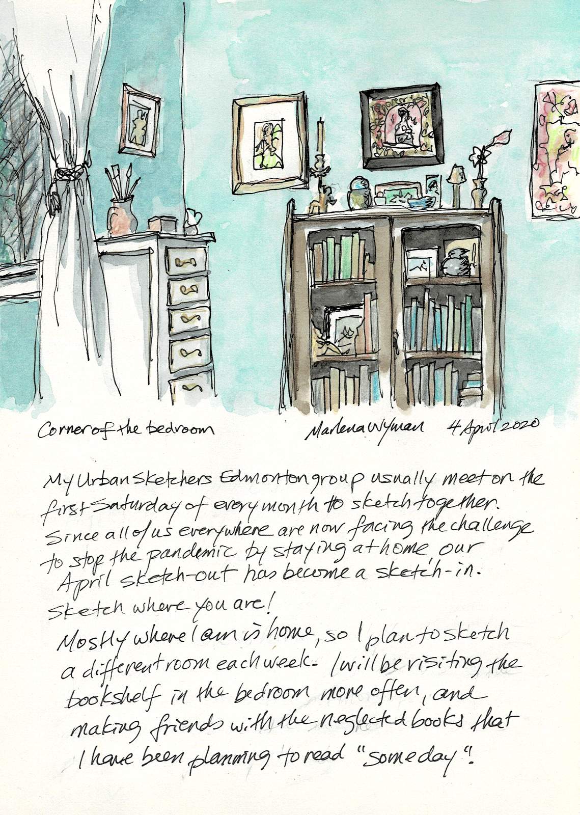 Marlena Wyman – Pandemic Sketching Journal 1