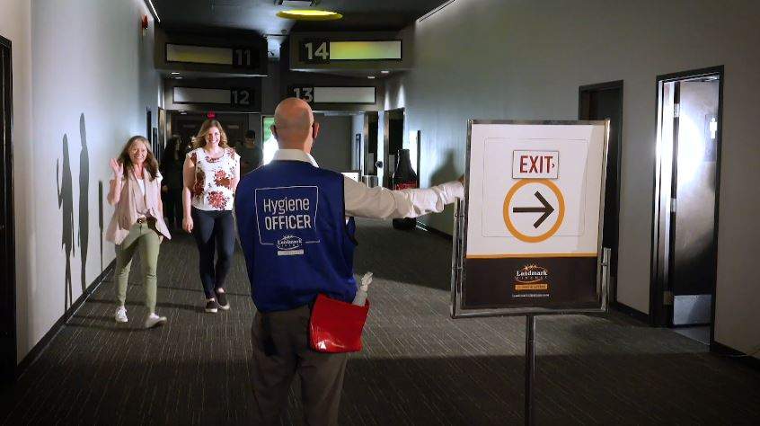 One many new changes at Landmark Cinemas involves the addition of ‘Hygiene Officers’.