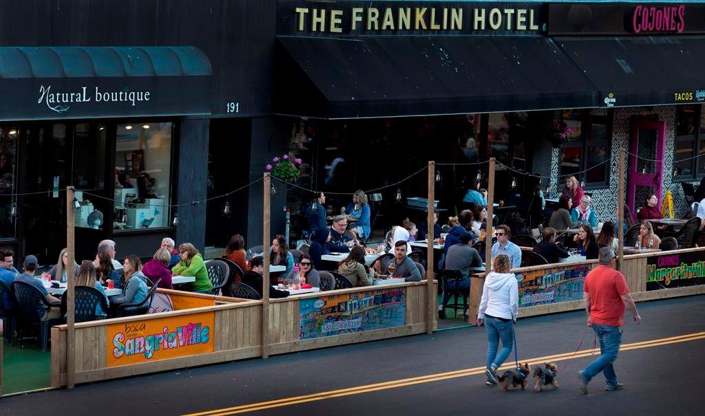 The Pedestrian Mall on Water Street in St. John’s is shown on Wednesday, July 8, 2020.