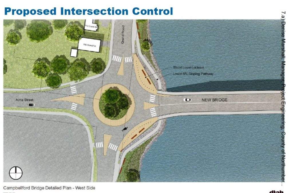 New bridge in Campbellford, Ont. to feature a roundabout.