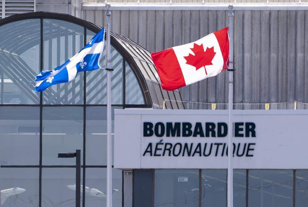 A Bombardier plant is seen in Montreal on Friday, June 5, 2020. 