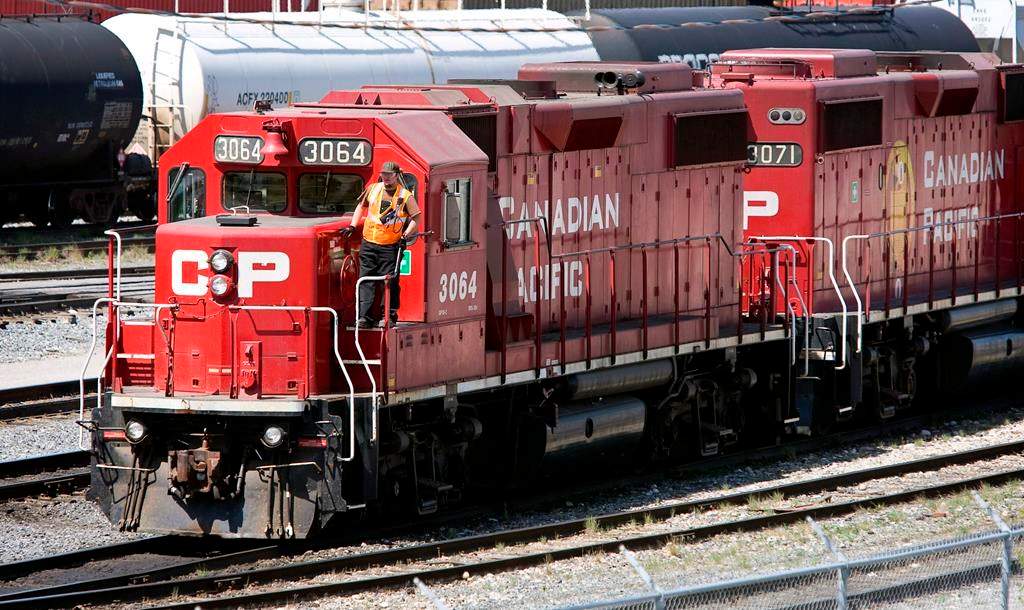 Canadian Pacific Railway locomotives are shuffled around a marshalling yard in Calgary, Wednesday, May 16, 2012. 
