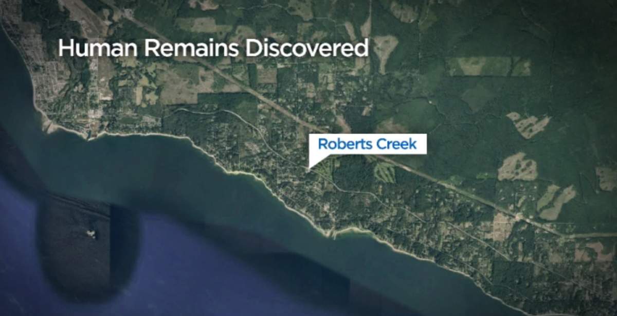 Sunshine Coast RCMP are investigating after human remains were located on a beach in Roberts Creek on Saturday.
