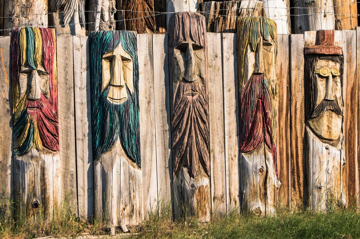 An example of Rolf Heer’s carvings. Credit: Village of Radium Hot Springs.