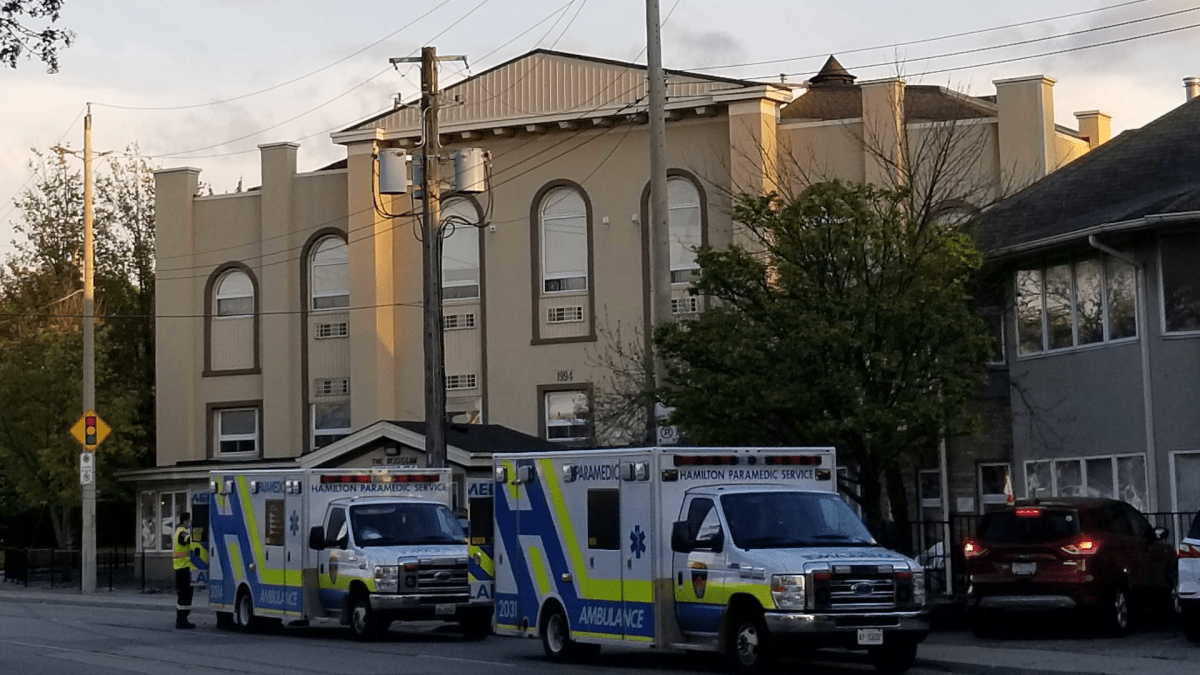 The city of Hamilton removed residents from The Rosslyn retirement home on May 15, 2020 after declaring an outbreak at the facility. 