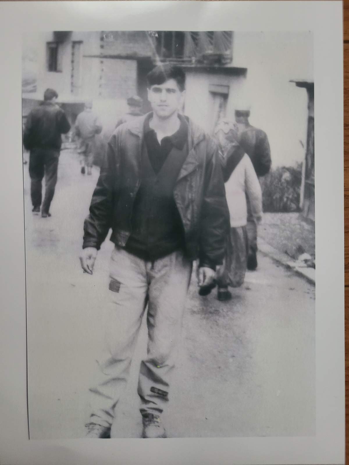 Last picture taken of Sulejman Hodzic, March 1995 (courtesy Mirela Hodzic Sivic)