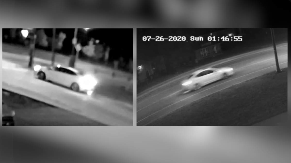 Detectives say a white sedan, caught on security camera footage from a Binbrook home, may have carried the suspects who stabbed 20-year-old Brock Beck in Binbrook on July 26, 2020.