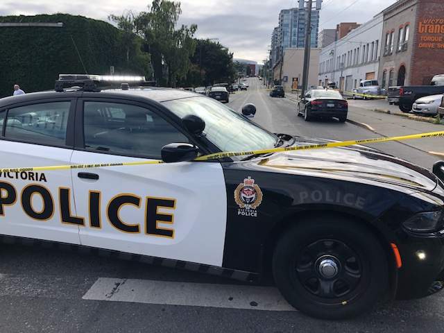 Victoria police responded to an attempted break and enter in Esquimalt on Aug. 23, 2021.