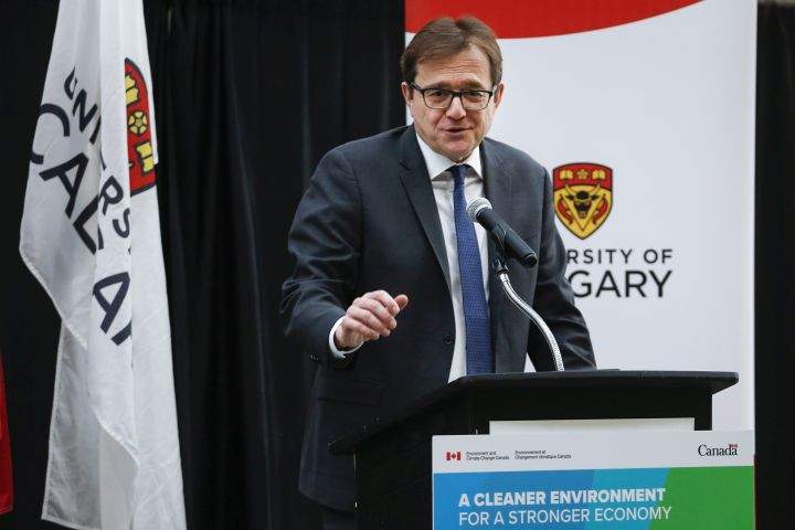 A file photo of Federal Environment Minister Jonathan Wilkinson.