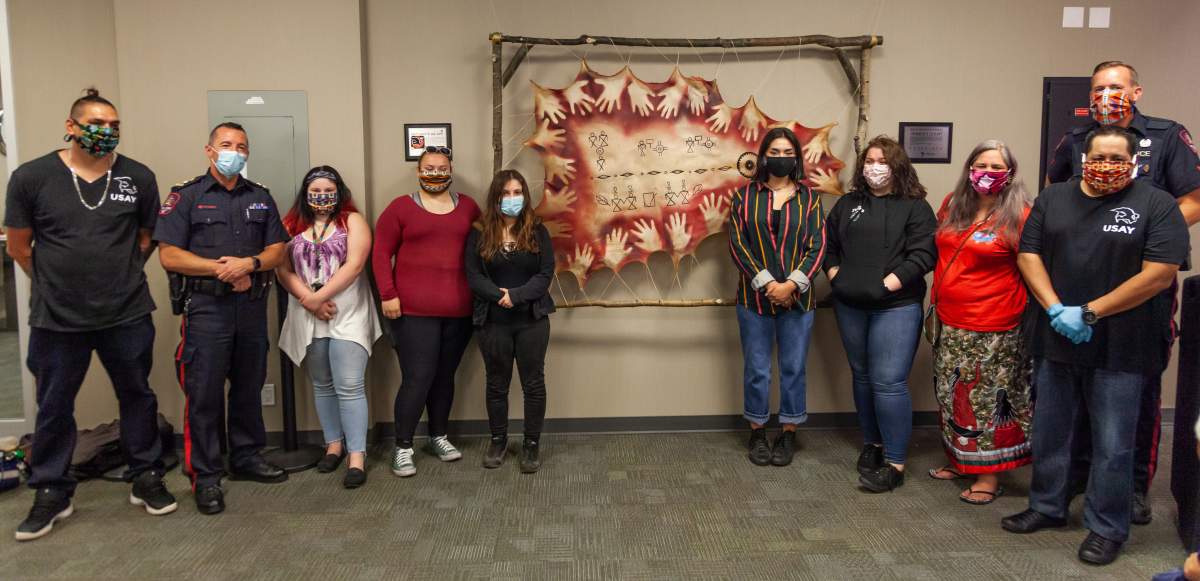 The Urban Society for Aboriginal Youth unveiled “Women’s Count” at Calgary Police Service headquarters on Thursday, July 23, 2020.