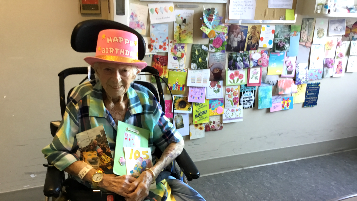 Ann Konkel's campaign to collect 105 birthday cards was a rousing success as the Hamilton native actually received thousands. 