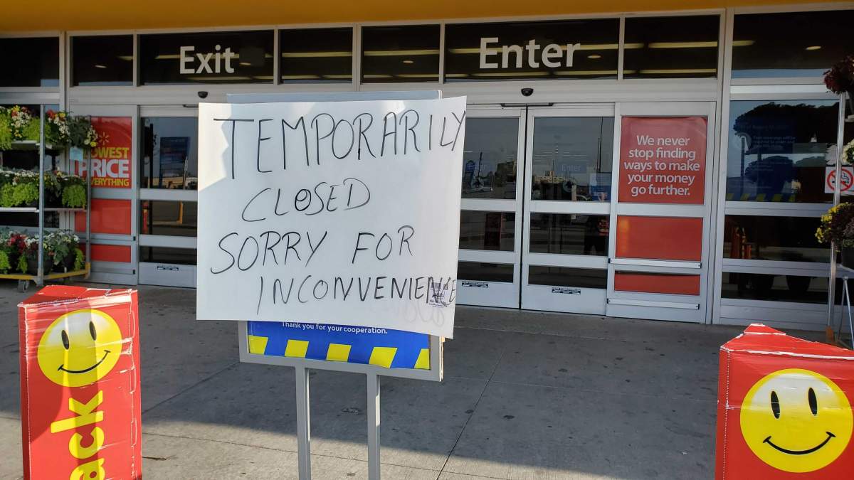 The Empress Avenue Walmart location was closed Friday  morning due to arson.