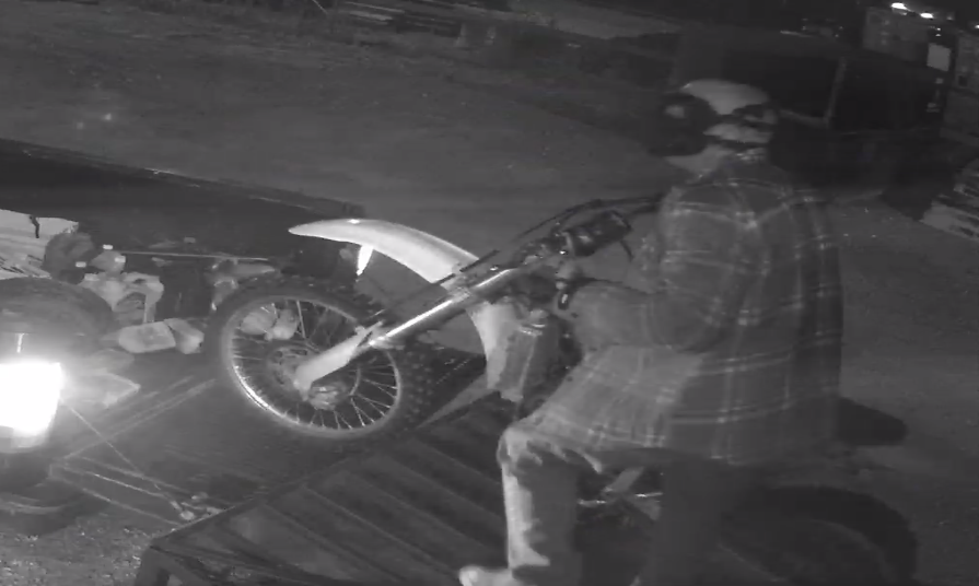 A sscreengrab from security footage at Adventure Power Products.