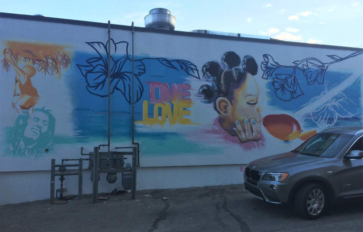 Adrianne Williams’ mural pictured on Friday, Aug. 21, 2020.
